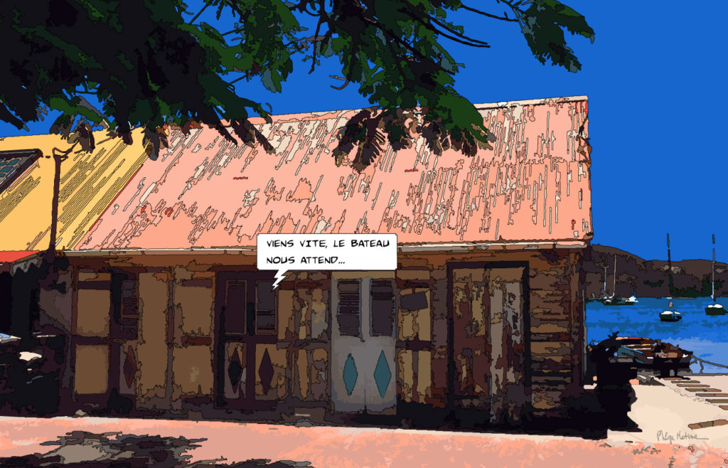 Case aux Antilles — art Ligne Claire Antilles — Philippe Matine