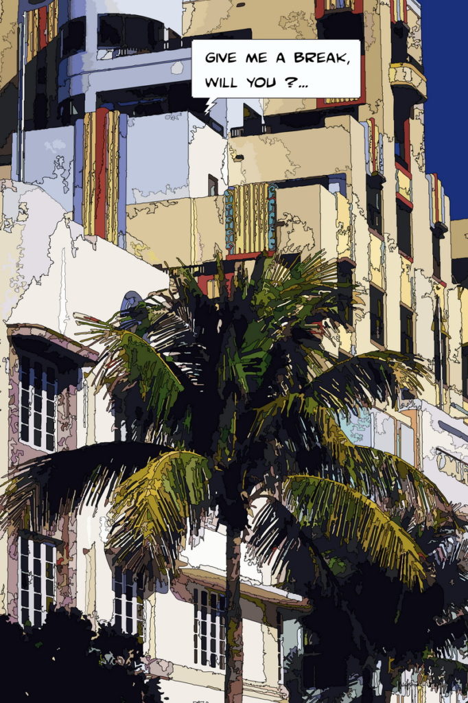 Hôtel Cavalier Miami Beach Art Déco — art Ligne Claire Miami — Philippe Matine
