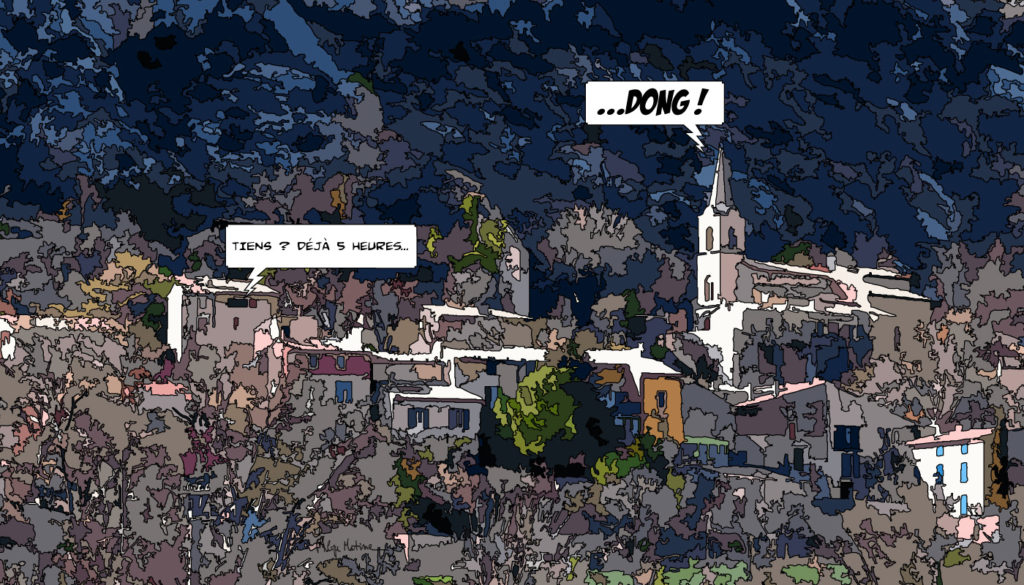Monieux — art Ligne Claire Marseille — Philippe Matine