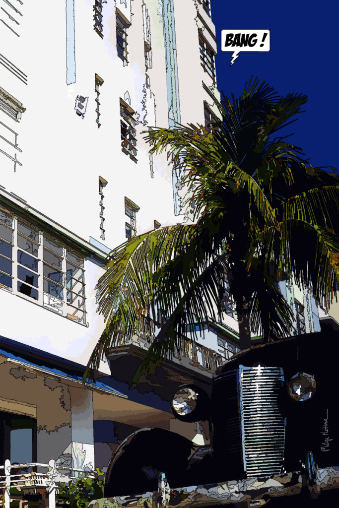 Nash Rambler profil Miami Beach — art Ligne Claire Miami — Philippe Matine