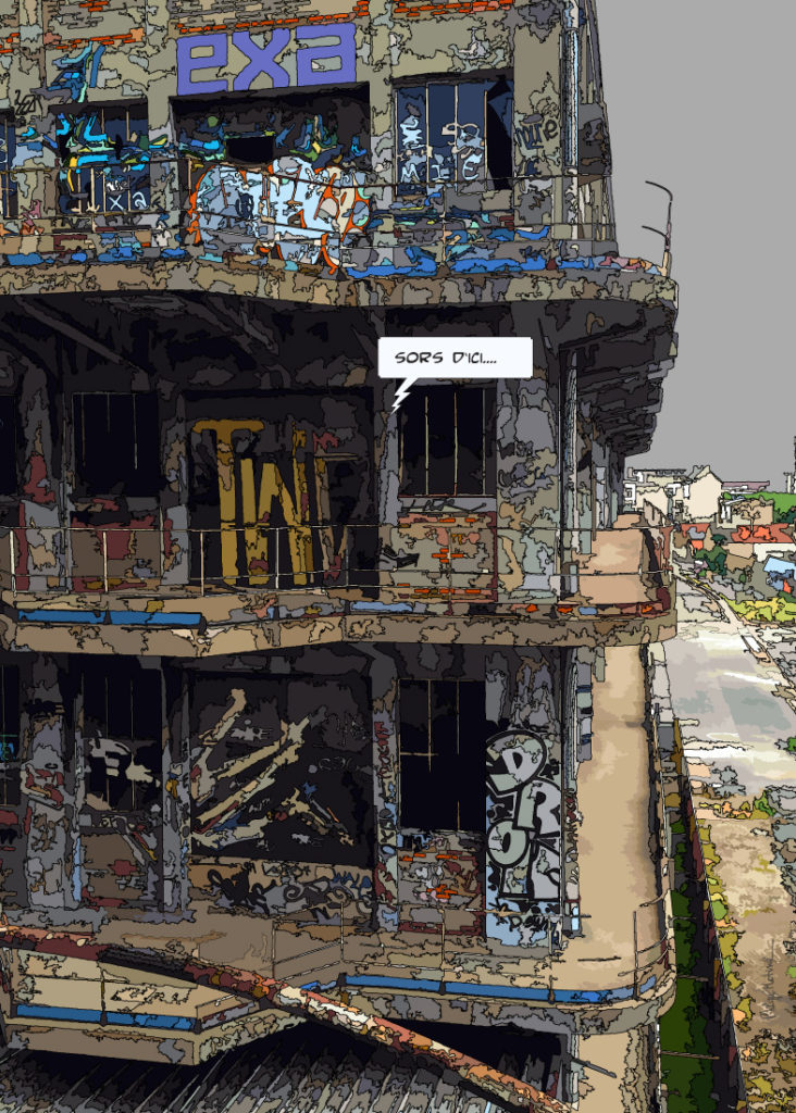 Friche industrielle de Pantin avant rénovation — art Ligne Claire Paris — Philippe Matine