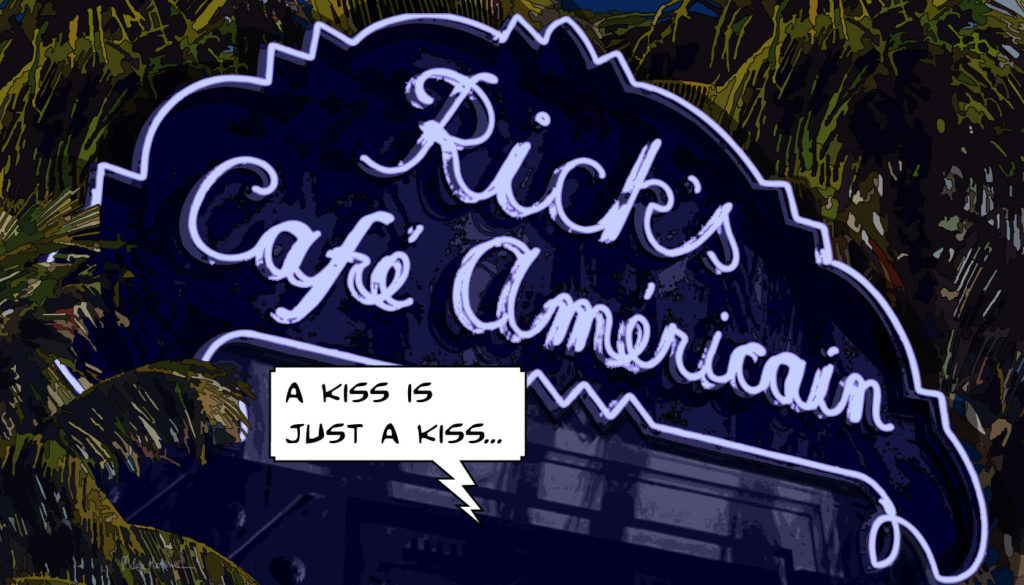 Hommage Casablanca Rick's Café Américain — art Ligne Claire Hommages — Philippe Matine