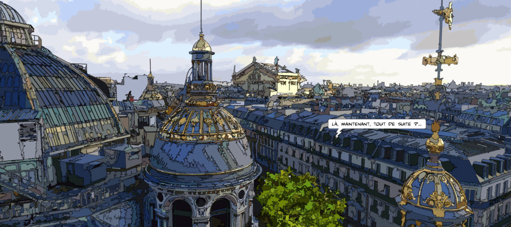 Dôme du Printemps Haussmann Paris — art Ligne Claire Paris — Philippe Matine