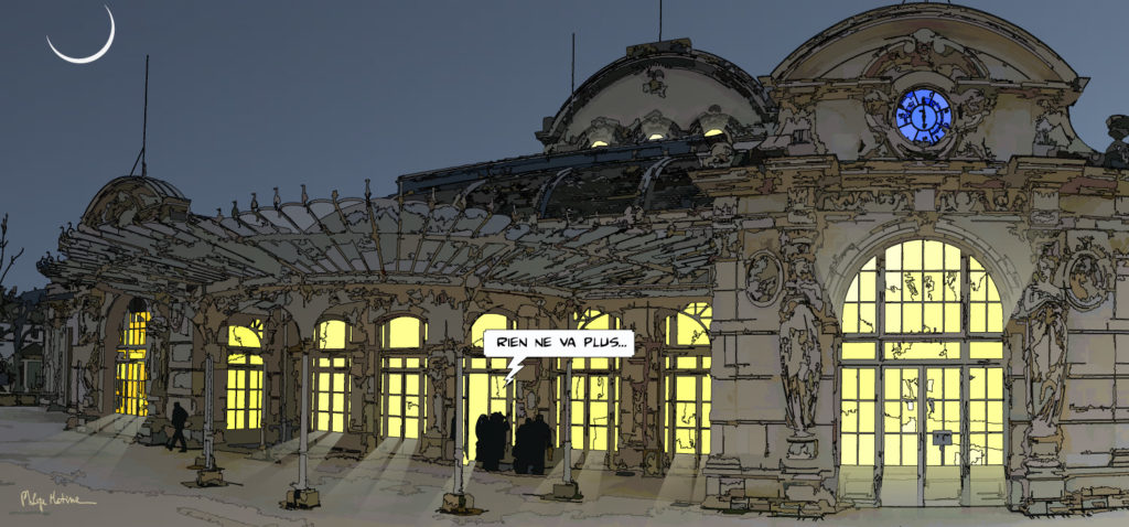 Casino de Vichy architecture Art Déco — art Ligne Claire France — Philippe Matine