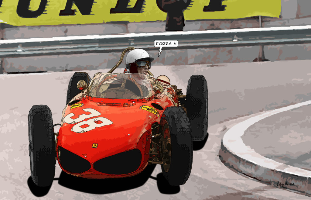 Ferrari Sharknose Formule 1 — art Ligne Claire Motors — Philippe Matine