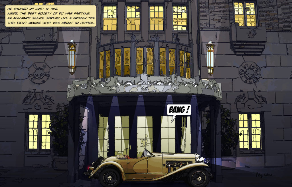 Duesenberg voiture de luxe américaine — art Ligne Claire Motors — Philippe Matine