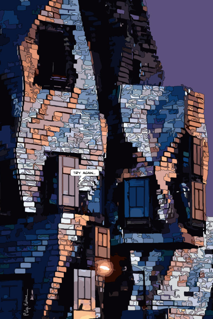 Tour bleue Arles architecture — art Ligne Claire Marseille — Philippe Matine