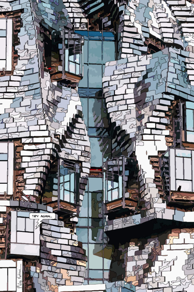 Tour blanche Arles — art Ligne Claire Marseille — Philippe Matine