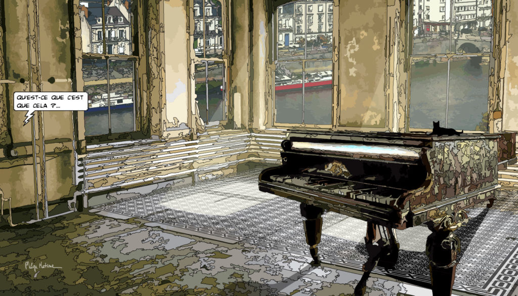 Loft angevin avec piano à queue — art Ligne Claire Intérieurs — Philippe Matine