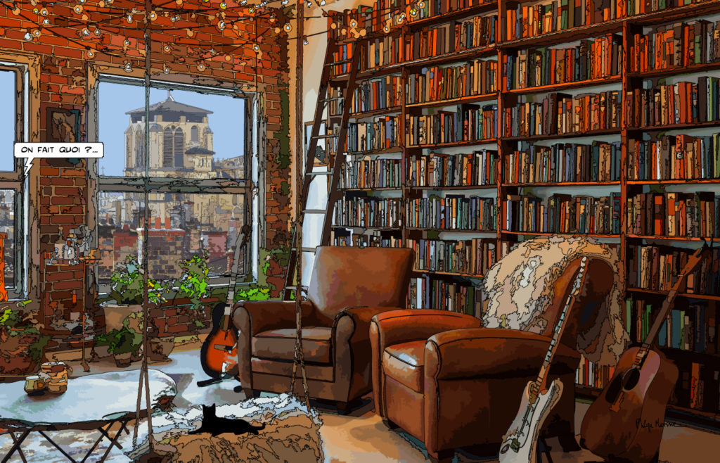 Loft dans le quartier Saint-Jean Lyon — art Ligne Claire Lyon — Philippe Matine