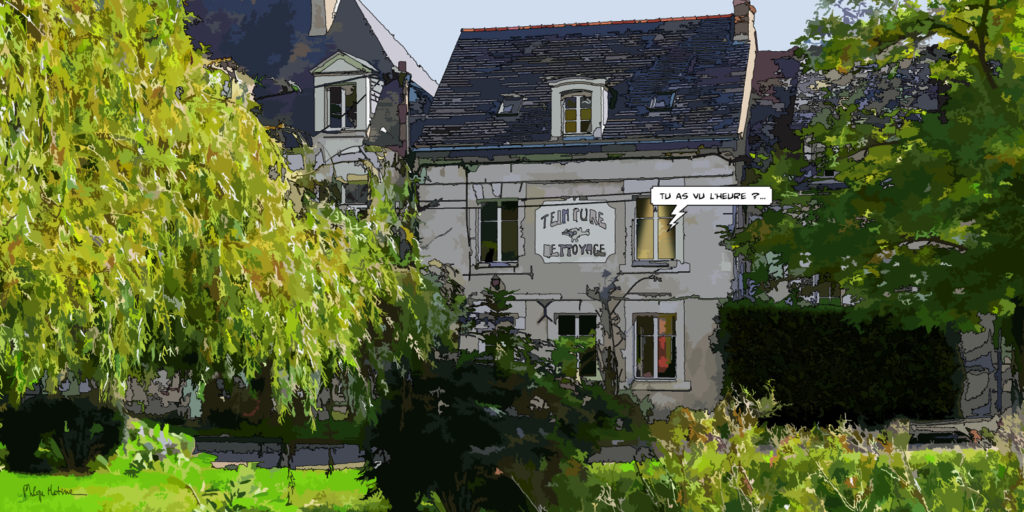 Teinturerie Rochefort architecture — art Ligne Claire Angers — Philippe Matine