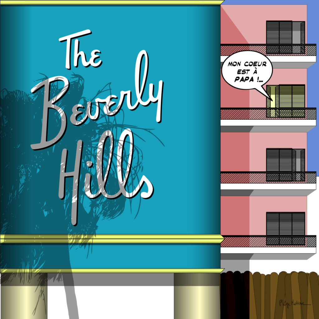 Beverly Hills Hotel Los Angeles — art Ligne Claire San Francisco — Philippe Matine