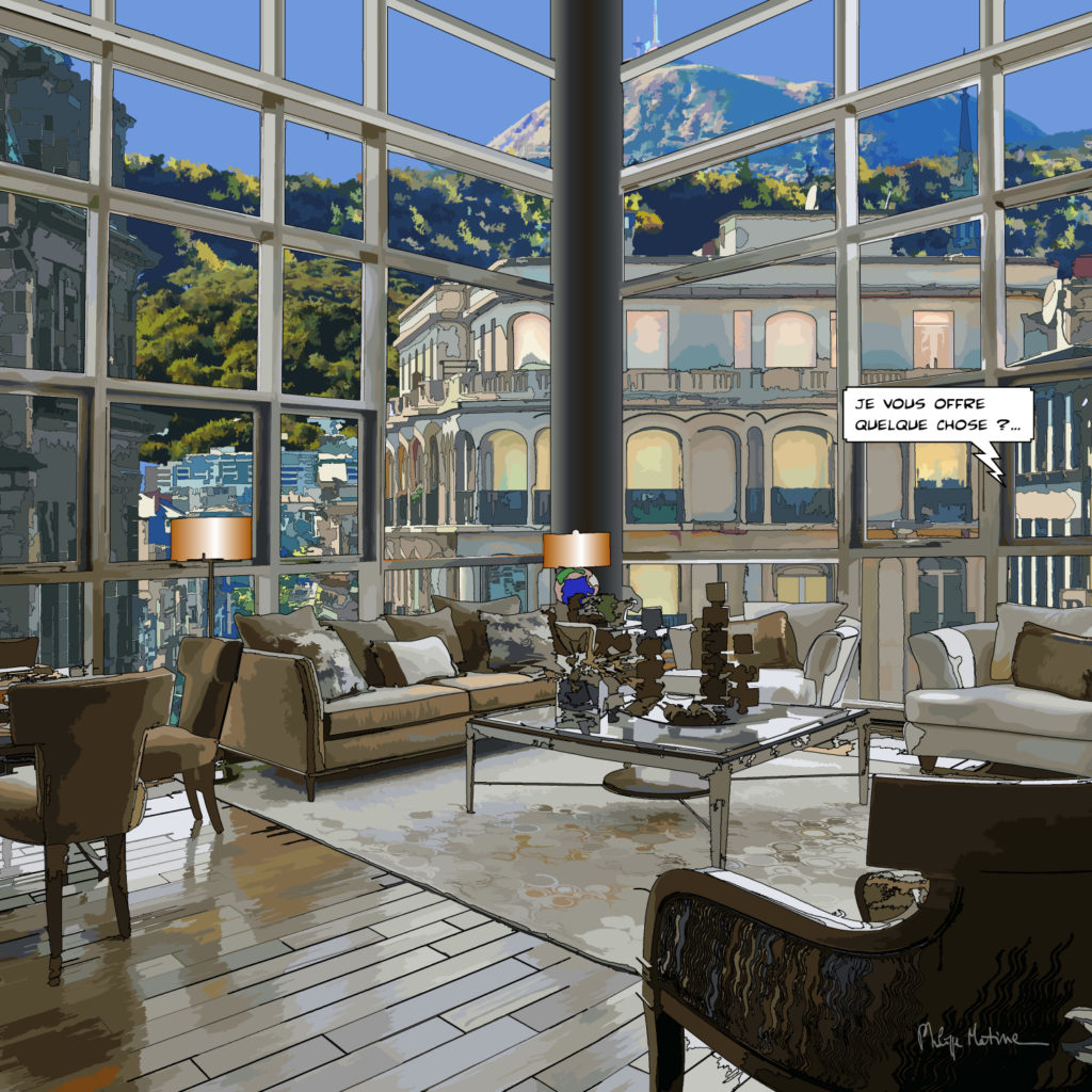 Loft Clermont-Ferrand grande baie vitrée — art Ligne Claire Intérieurs — Philippe Matine
