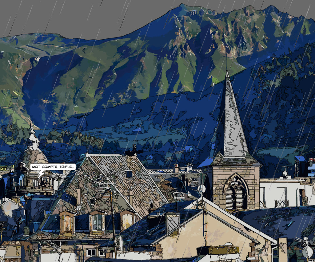 Église romane Mont Dore — art Ligne Claire Auvergne — Philippe Matine