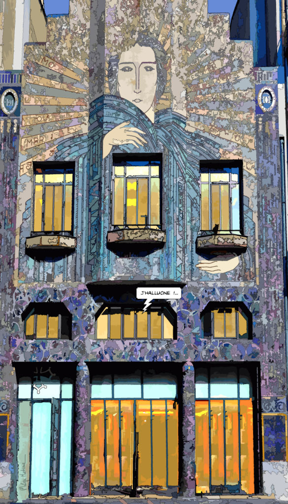 Façade art nouveau Toulouse — art Ligne Claire Toulouse — Philippe Matine