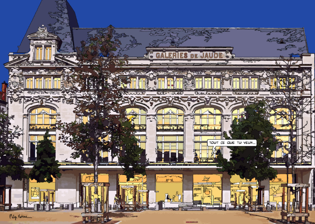 Galeries de Clermont-Ferrand architecture — art Ligne Claire Auvergne — Philippe Matine