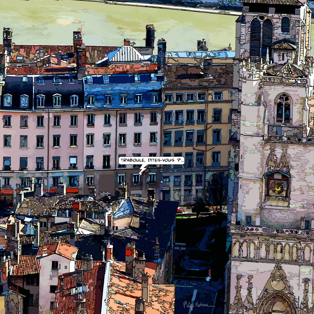 Traboules du quartier Saint-Jean Lyon — art Ligne Claire Lyon — Philippe Matine