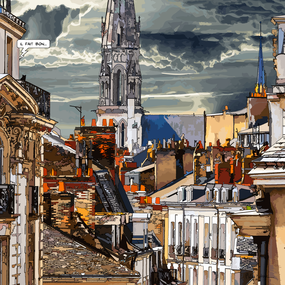 Église Saint-Nicolas Nantes — art Ligne Claire Nantes — Philippe Matine