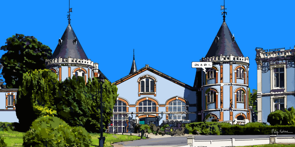 Domaine Pommery Reims champagne — art Ligne Claire Reims — Philippe Matine