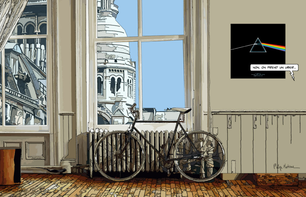Loft Montmartre Paris vue sur les toits — art Ligne Claire Paris — Philippe Matine