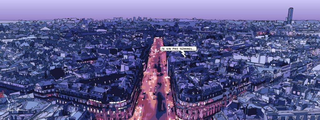 Avenue de l'Opéra Paris panorama — art Ligne Claire Paris — Philippe Matine