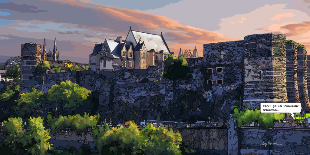 Château d'Angers douceur angevine — art Ligne Claire Angers — Philippe Matine