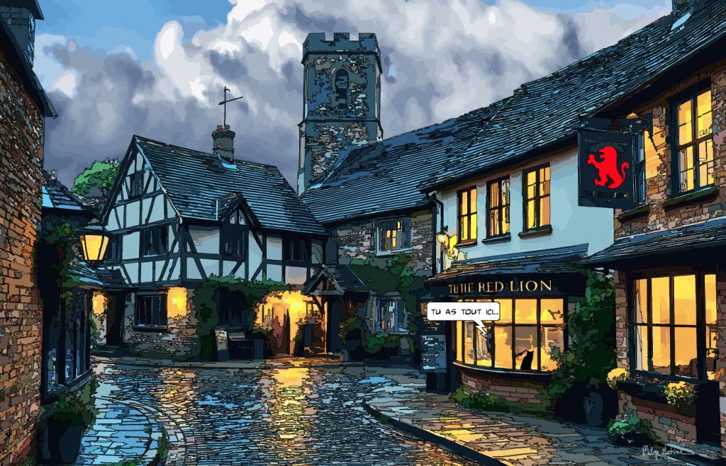 english village red Lion c 140x70 visible