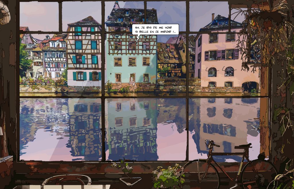 Loft strasbourgeois vue sur la ville — art Ligne Claire Strasbourg — Philippe Matine