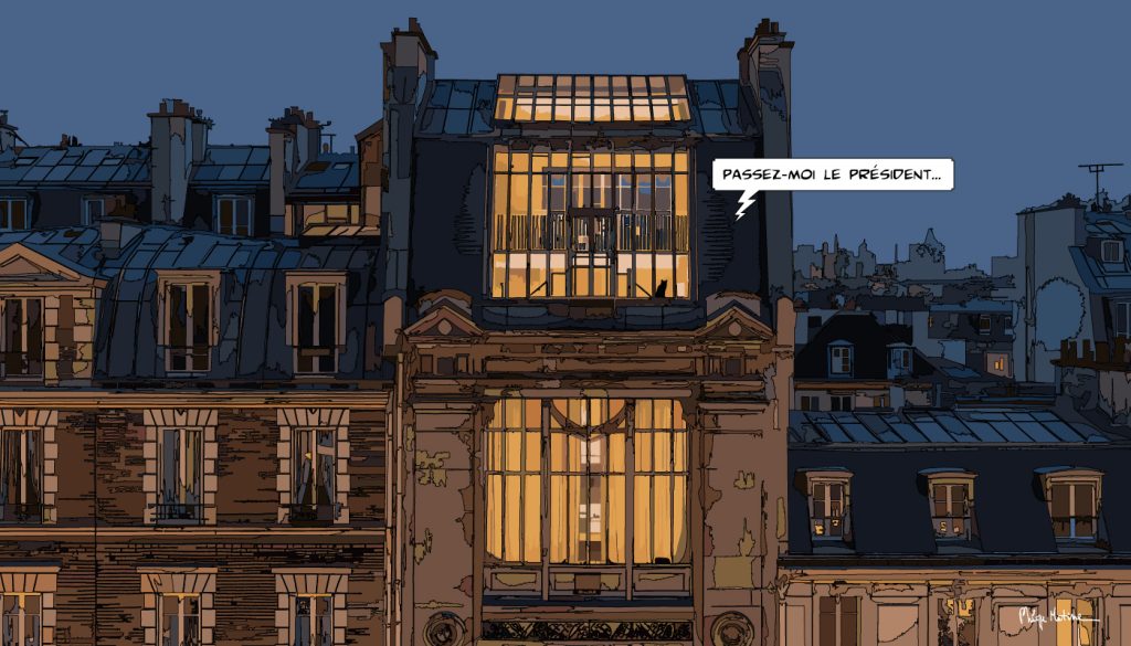 Atelier d'artiste parisien — art Ligne Claire Paris — Philippe Matine