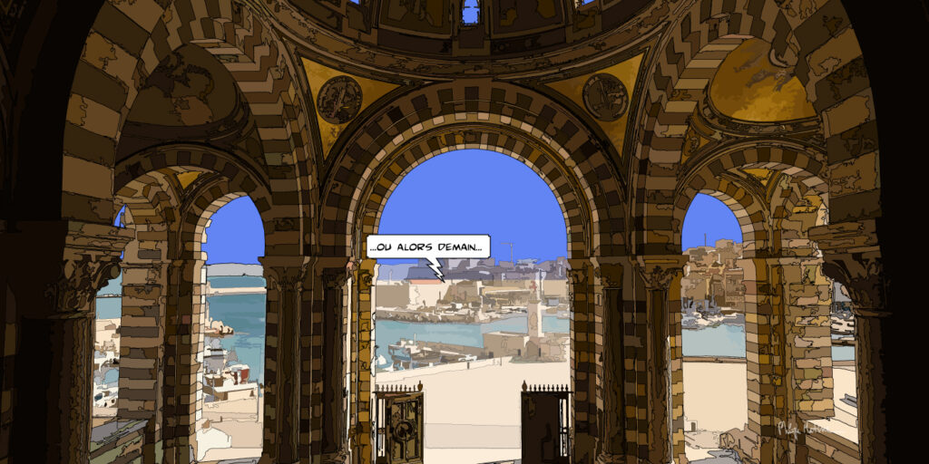 Intérieur cathédrale La Major Marseille — art Ligne Claire Marseille — Philippe Matine