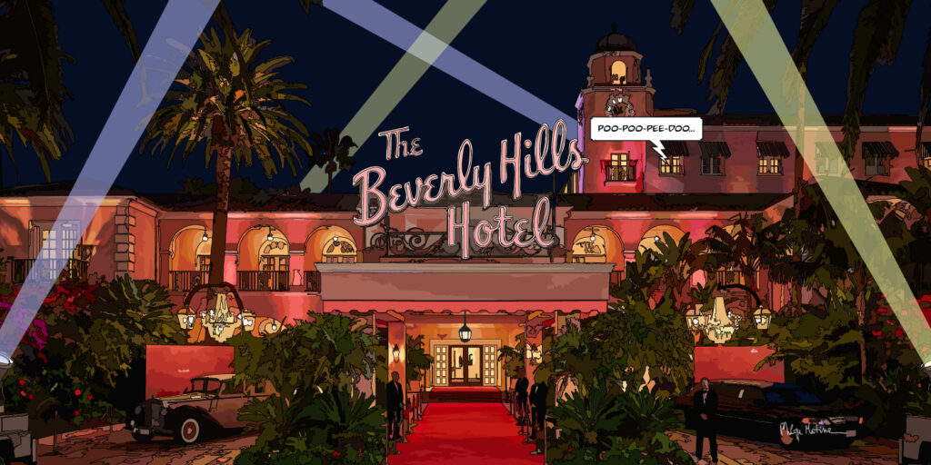 Le Beverly Hills Hotel où résidait Marilyn Monroe