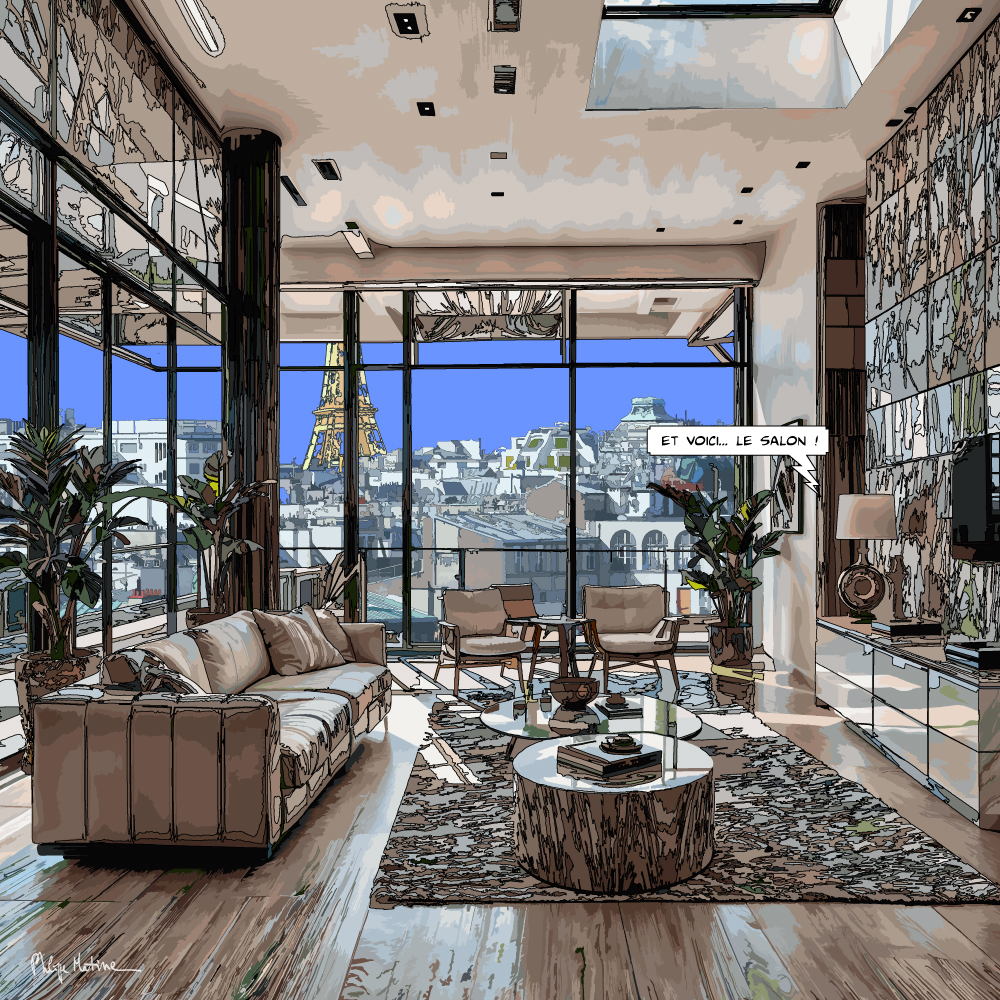 Paris // Loft moderne "salon"