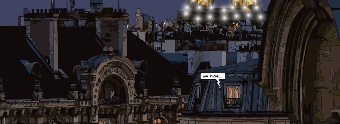 Paris // Eiffel rooftop night "biche"